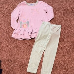 Trotter Street Kids Light Blue & White Striped Castle with Firework matching set